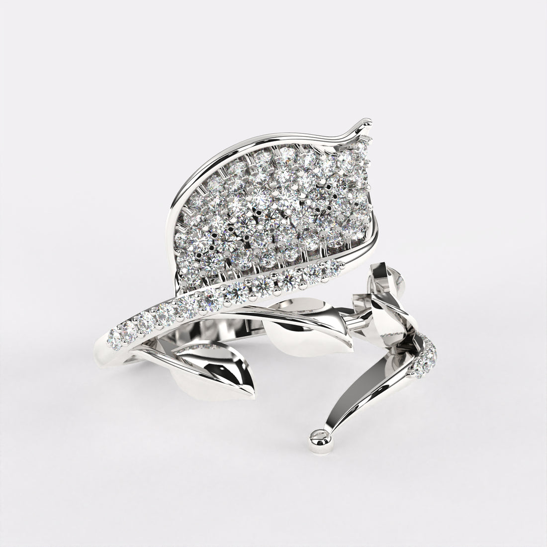 Blossom leafy Diamond Ring