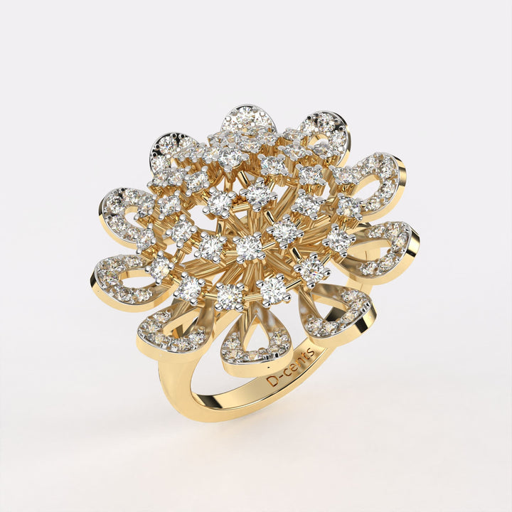 Heavenly Large Diamond Cocktail Ring