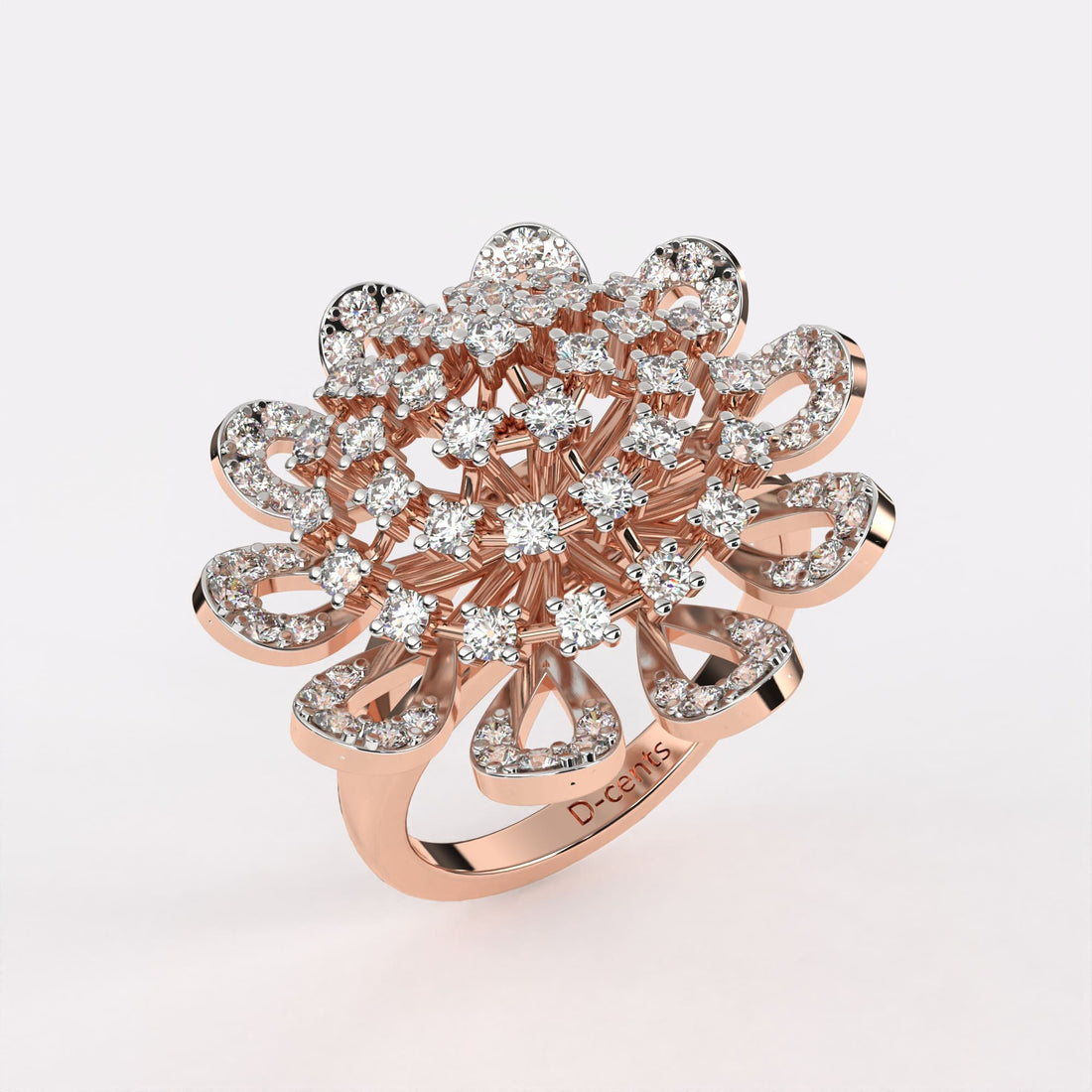 Heavenly Large Diamond Cocktail Ring