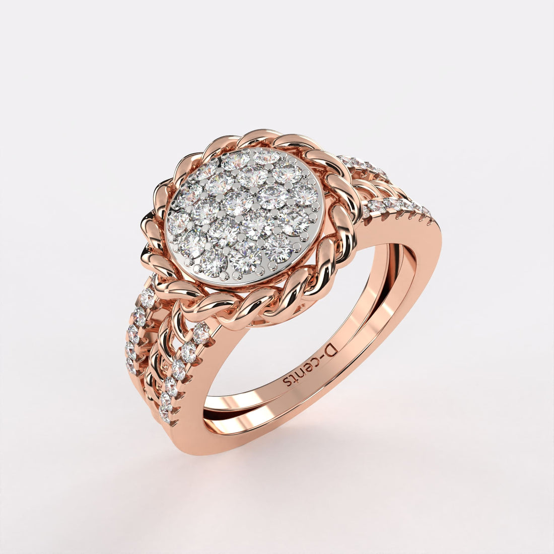 Floral Filigree Diamond Ring