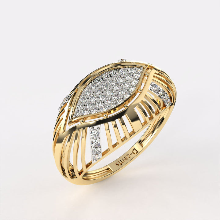 Layering Design Diamond Ring