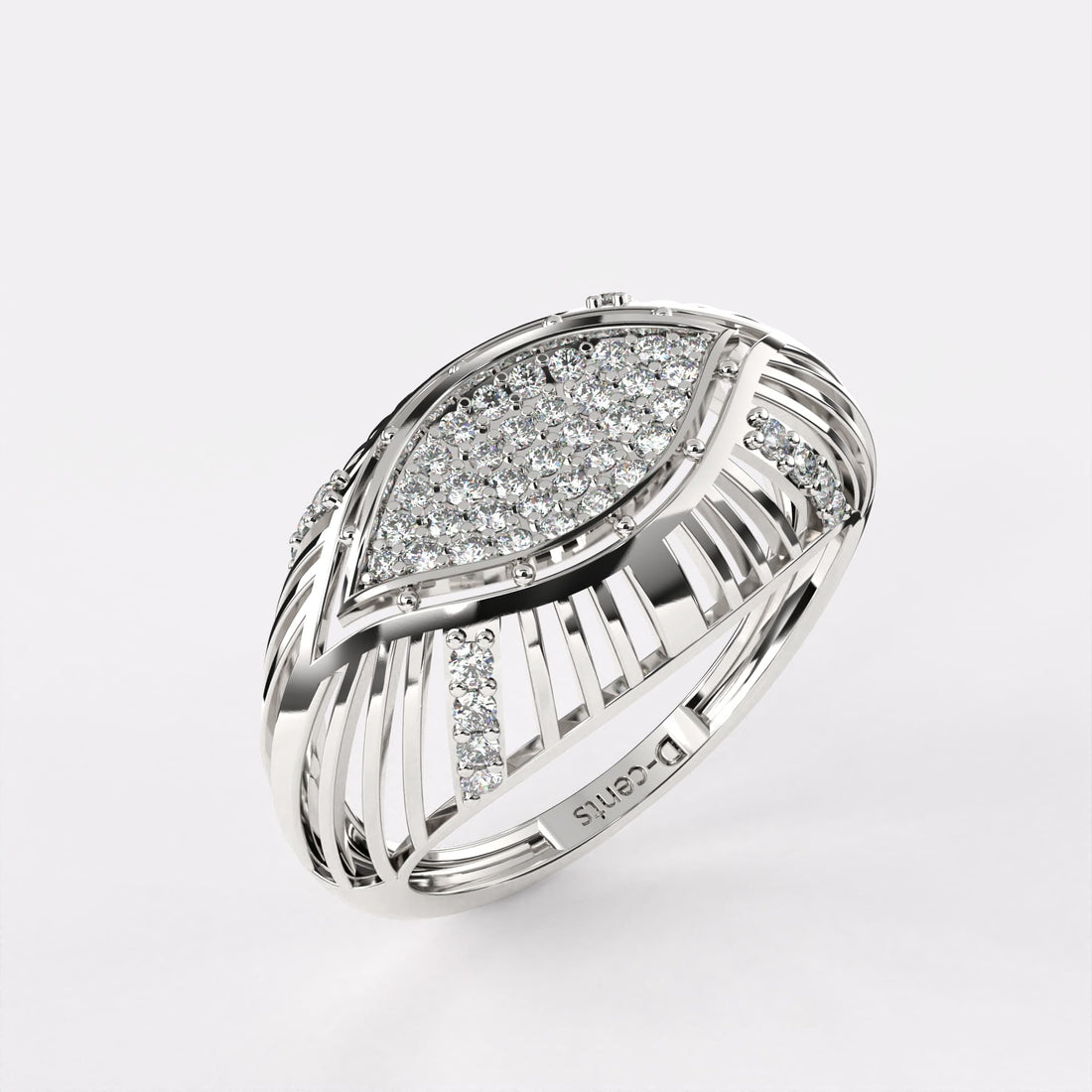 Layering Design Diamond Ring