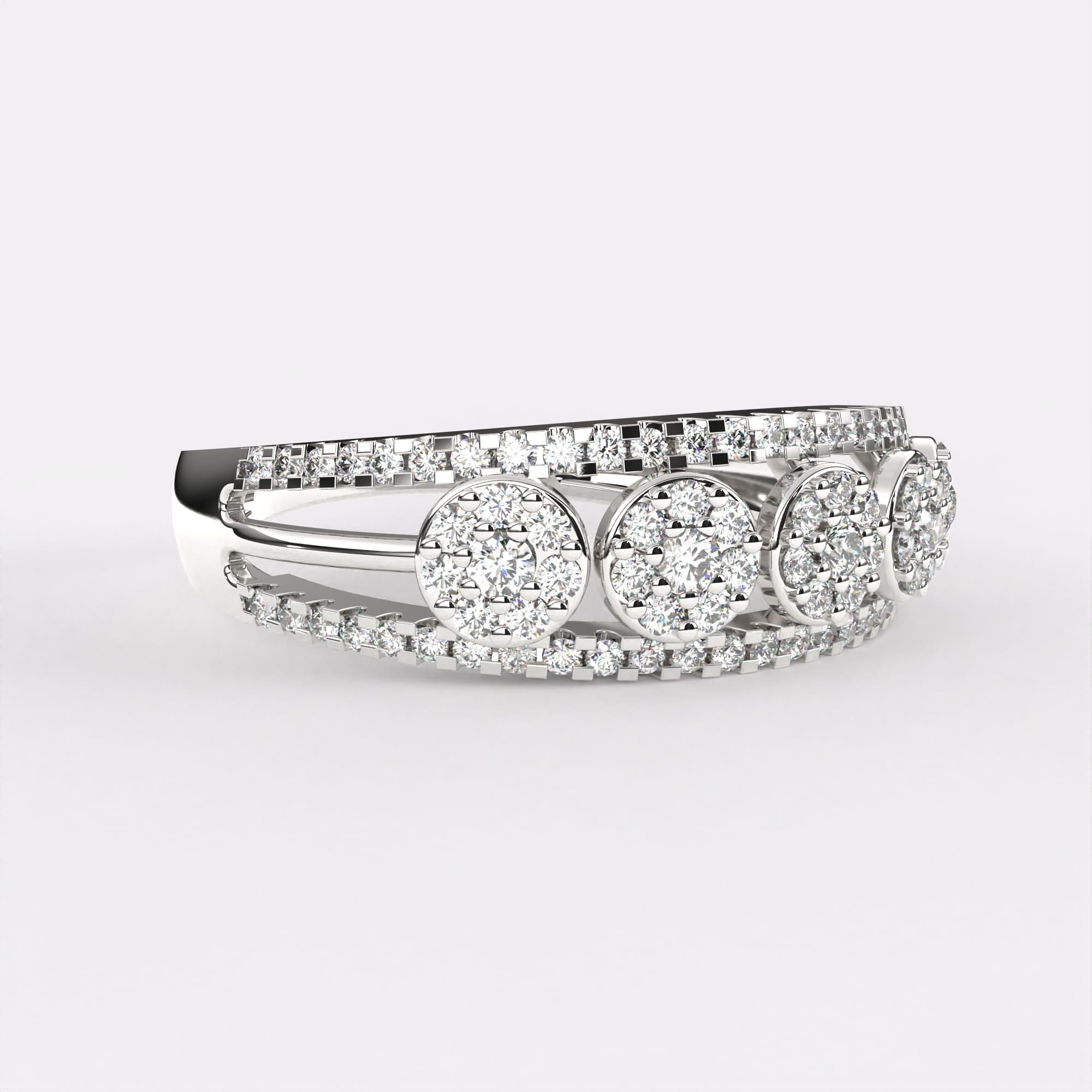 Opulent Orchid Diamond Ring