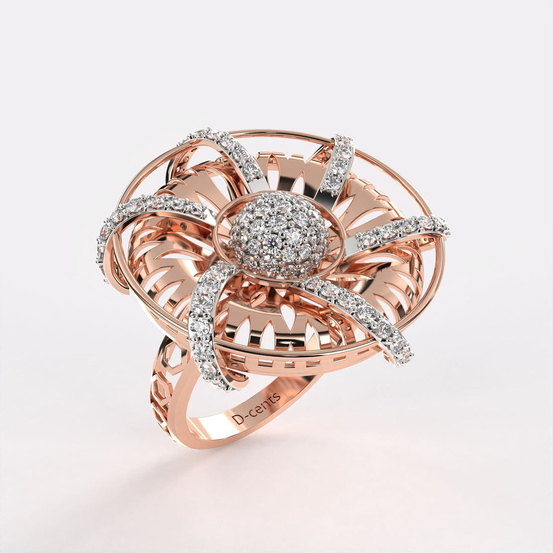 Blazing Bright Diamond Ring