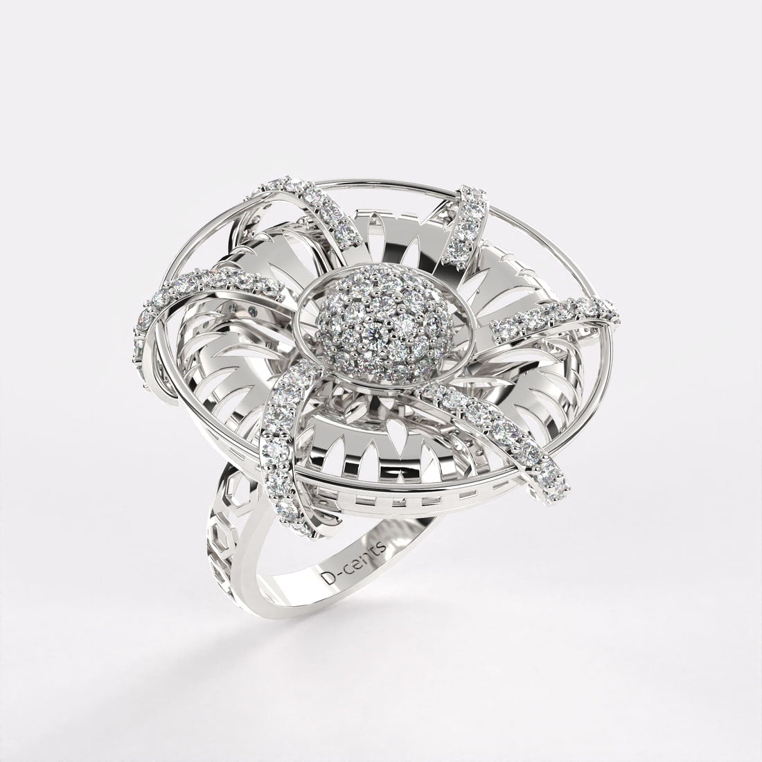 Blazing Bright Diamond Ring