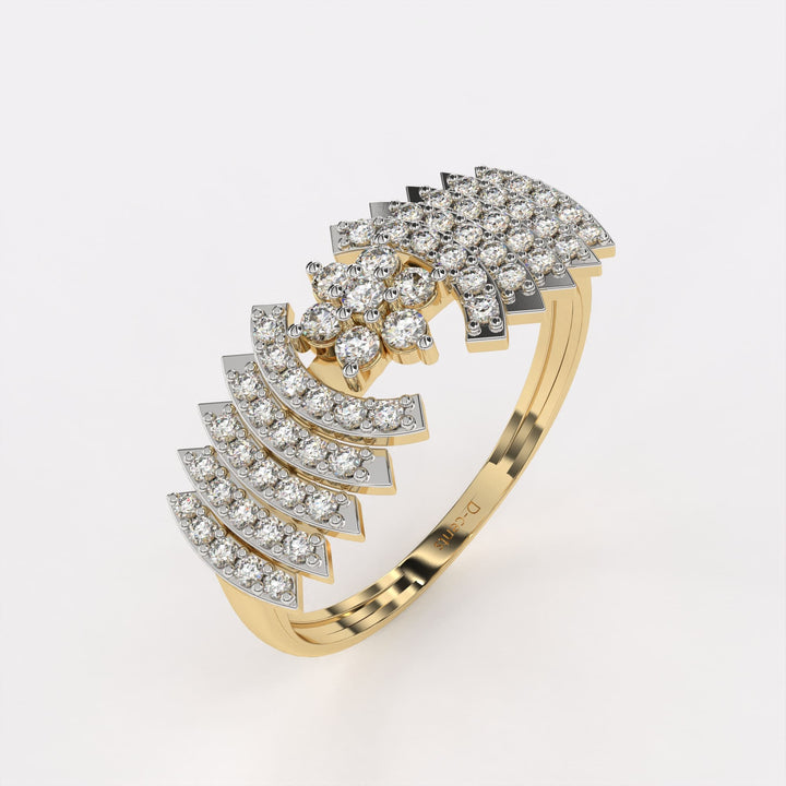 Diamond Cascade Ring