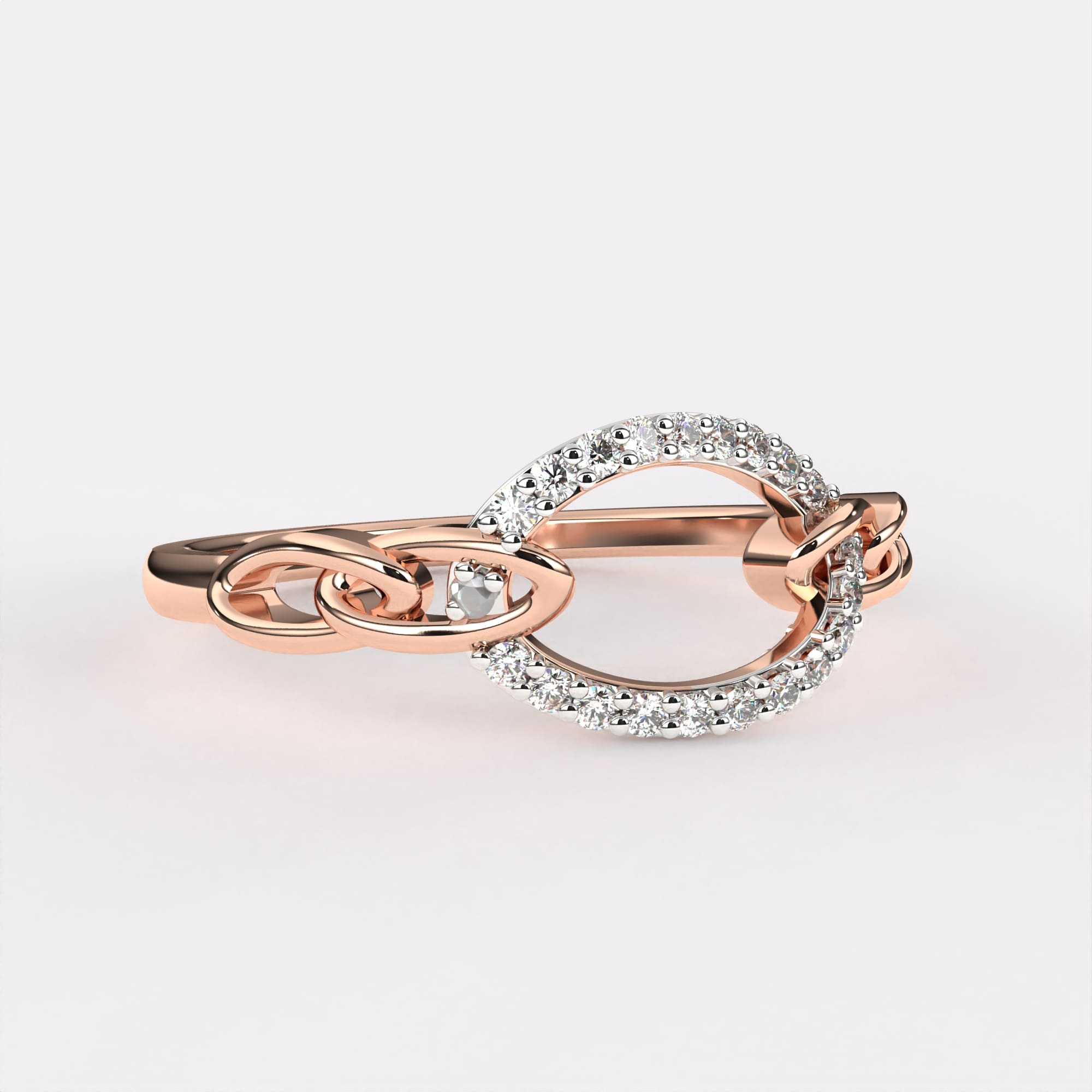 Moonbeam Diamond Finger Ring