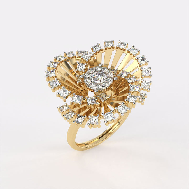 Sparkling Diamond Cocktail Ring