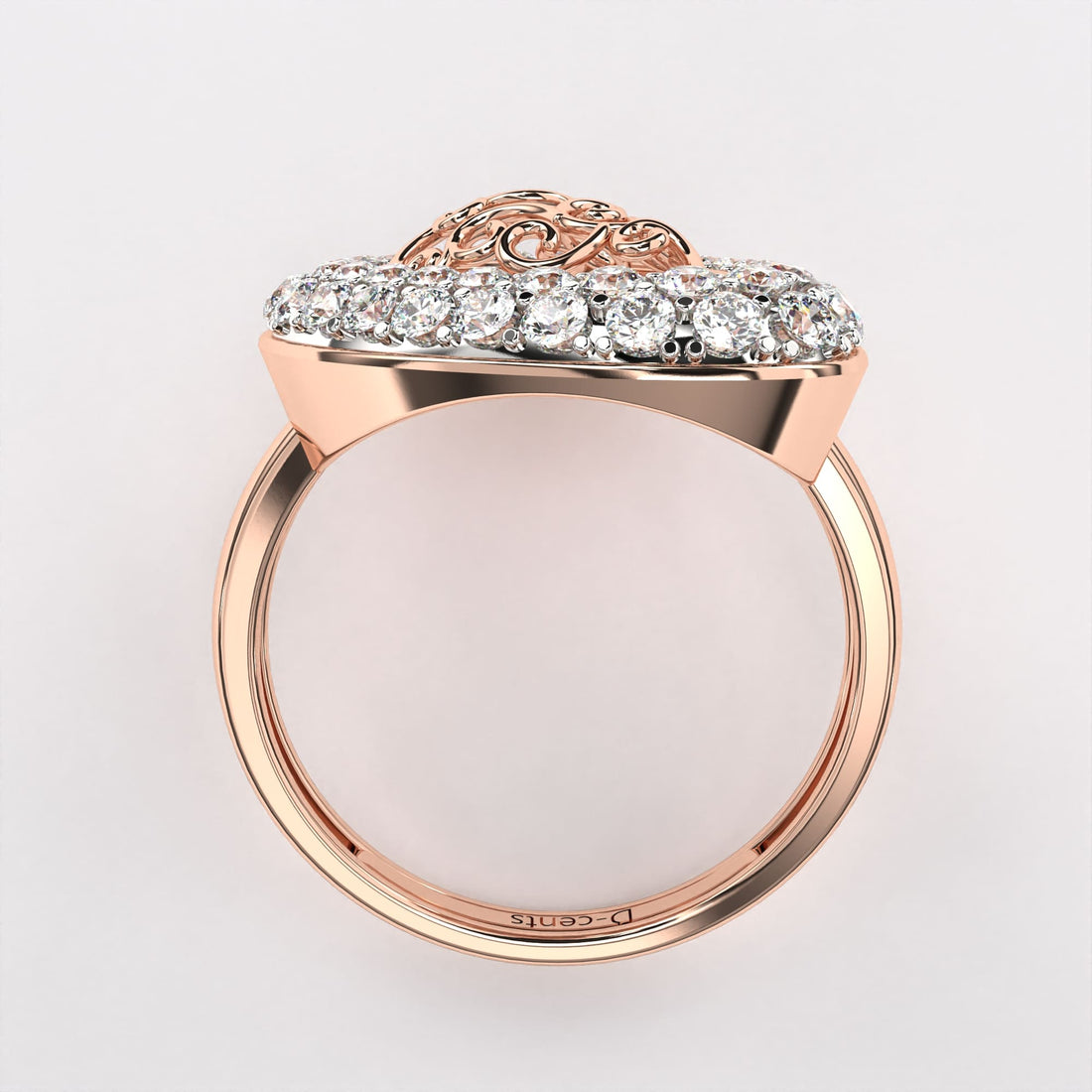 Classic Gold Pear Diamond Ring