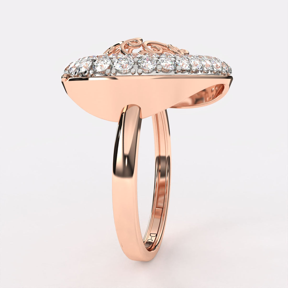 Classic Gold Pear Diamond Ring