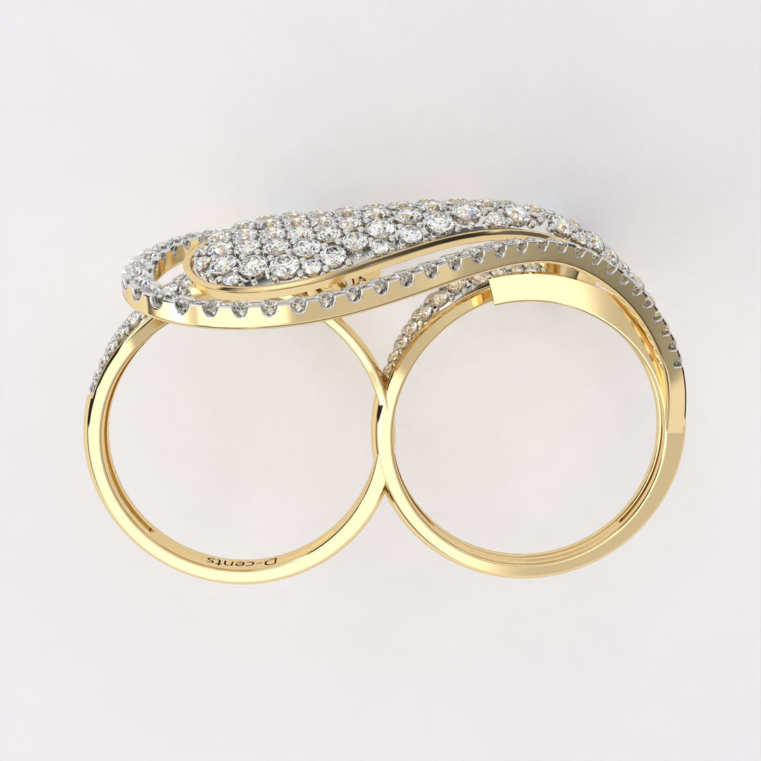 Sparkling Wing Diamond Ring