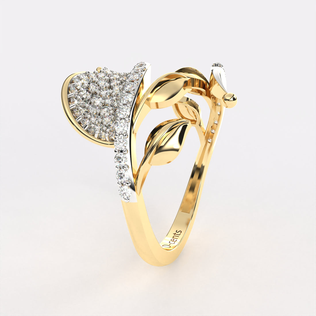 Blossom leafy Diamond Ring