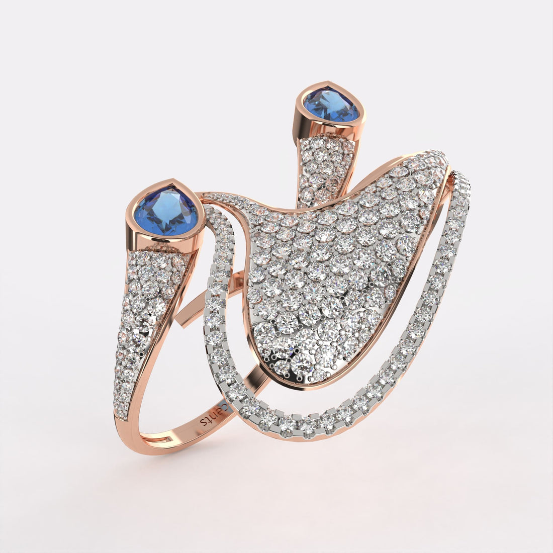 Sparkling Wing Diamond Ring