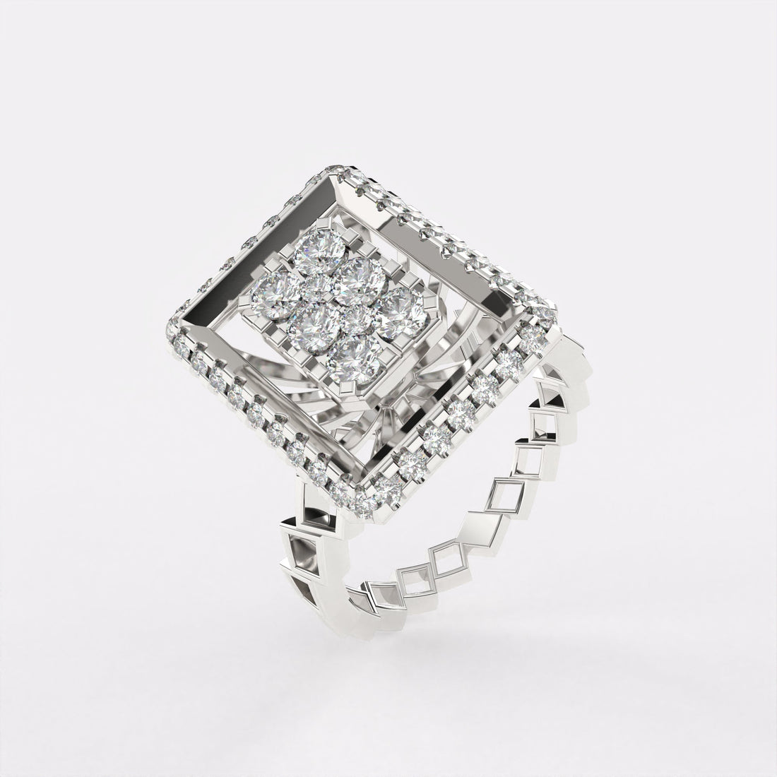 Halo Vibes Diamond Ring