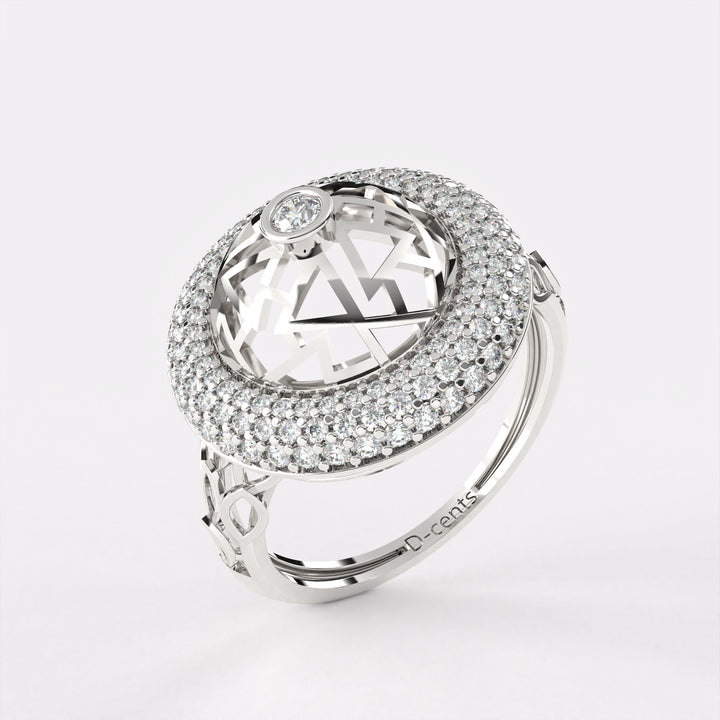 DAINTY circular Diamond ring