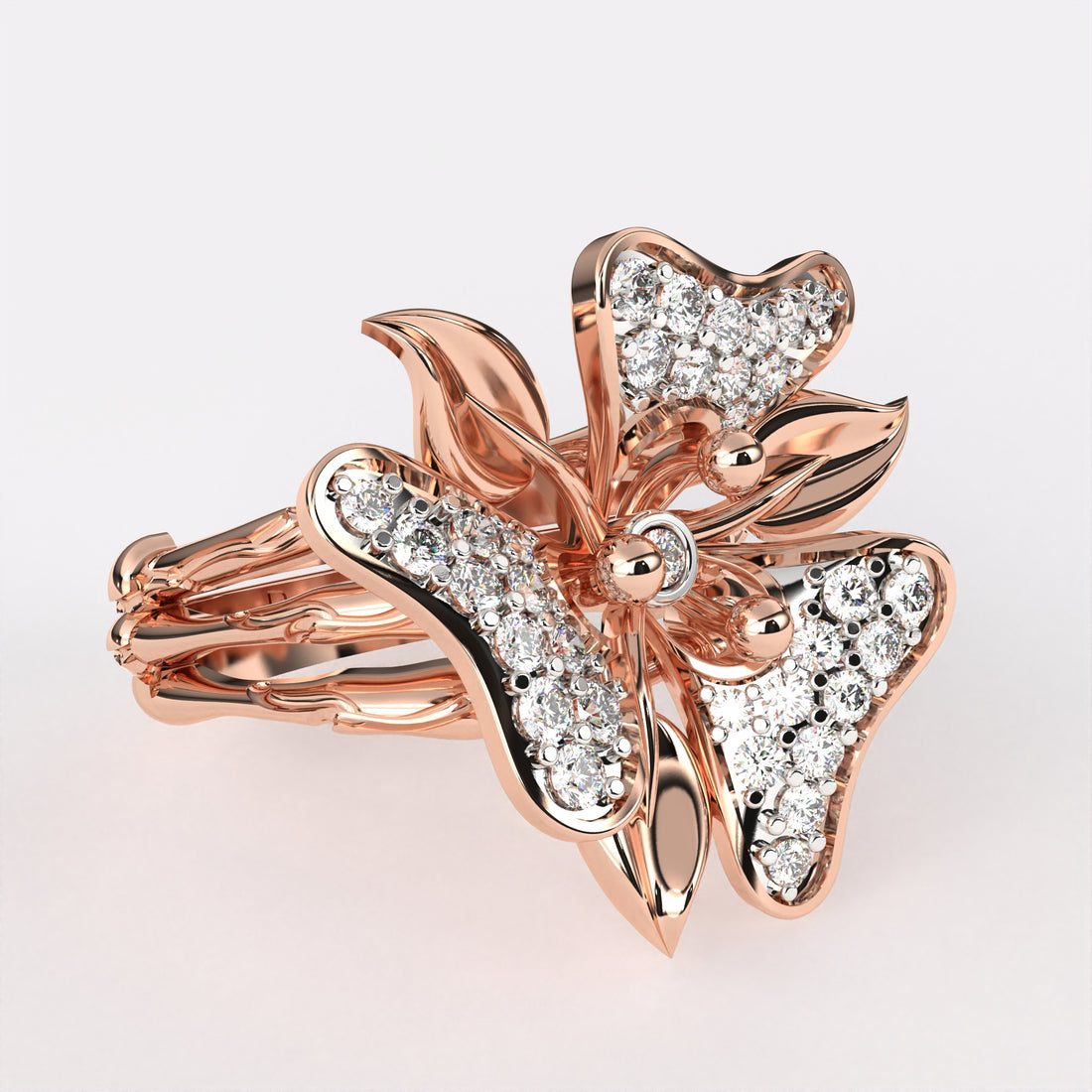 Gorgeous petal Diamond Ring