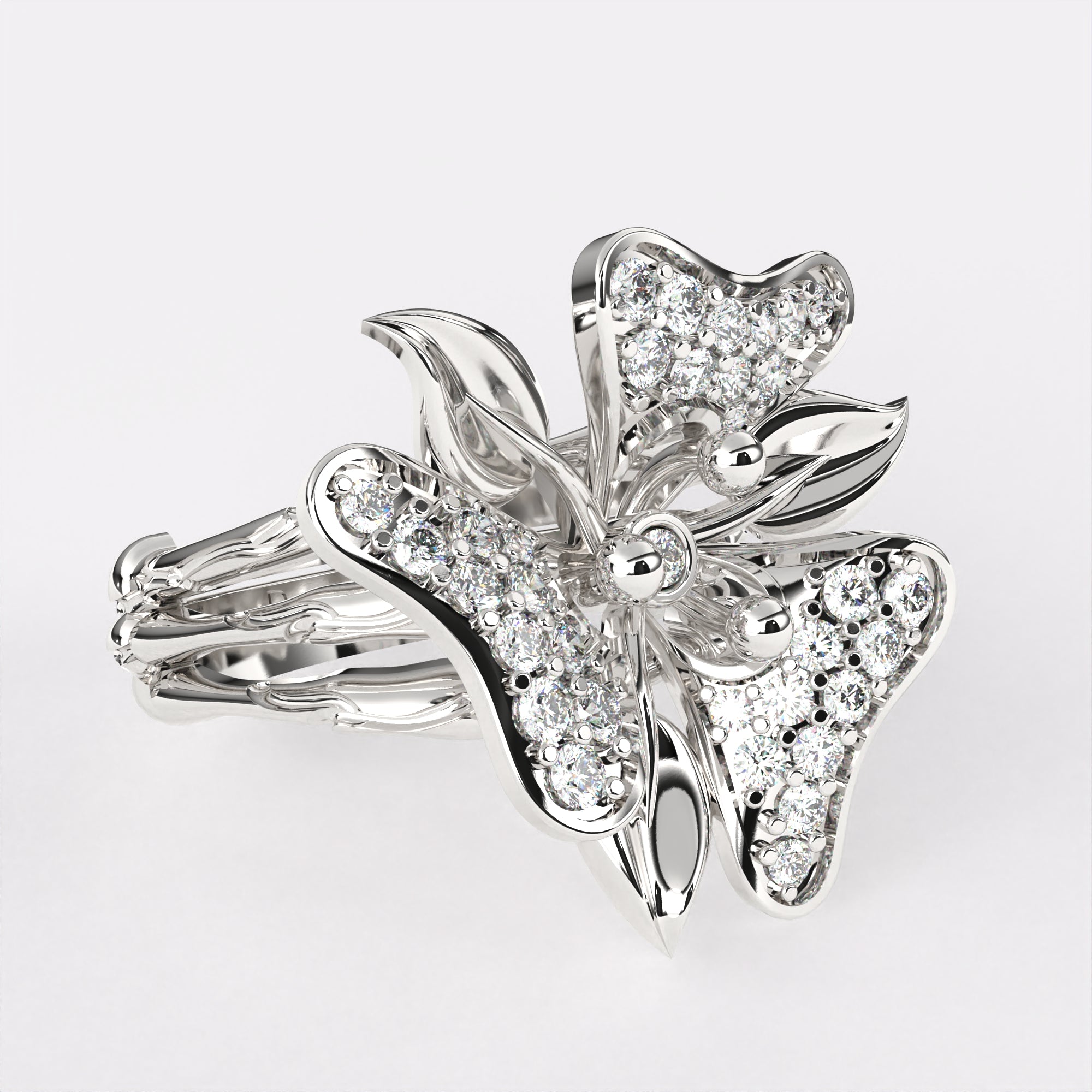 Gorgeous petal Diamond Ring