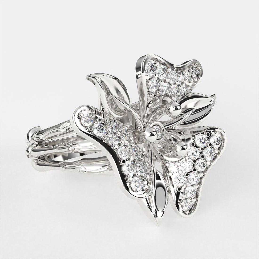 Gorgeous petal Diamond Ring