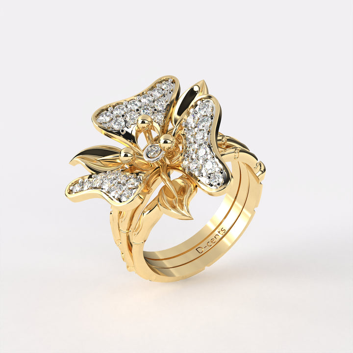 Gorgeous petal Diamond Ring