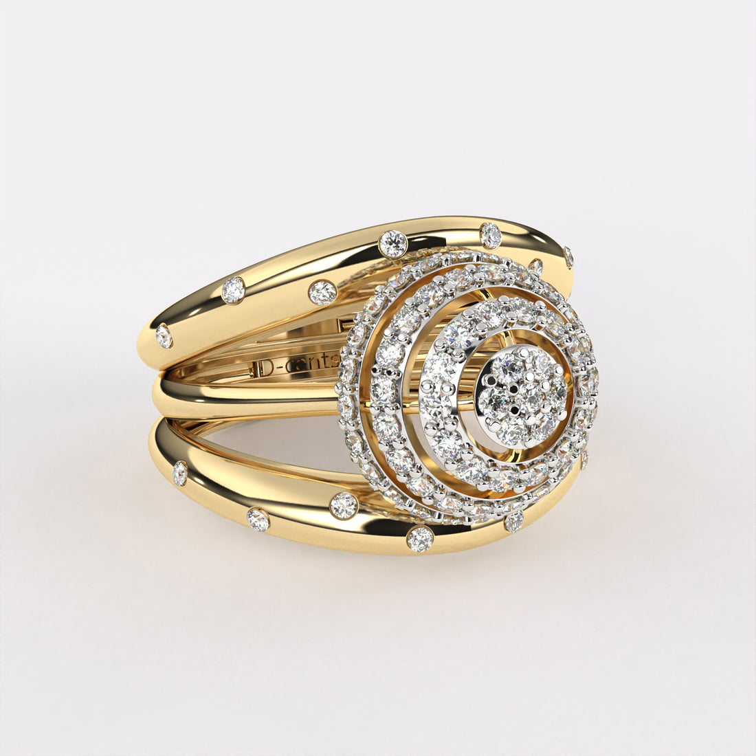 Rising Sun Diamond Ring