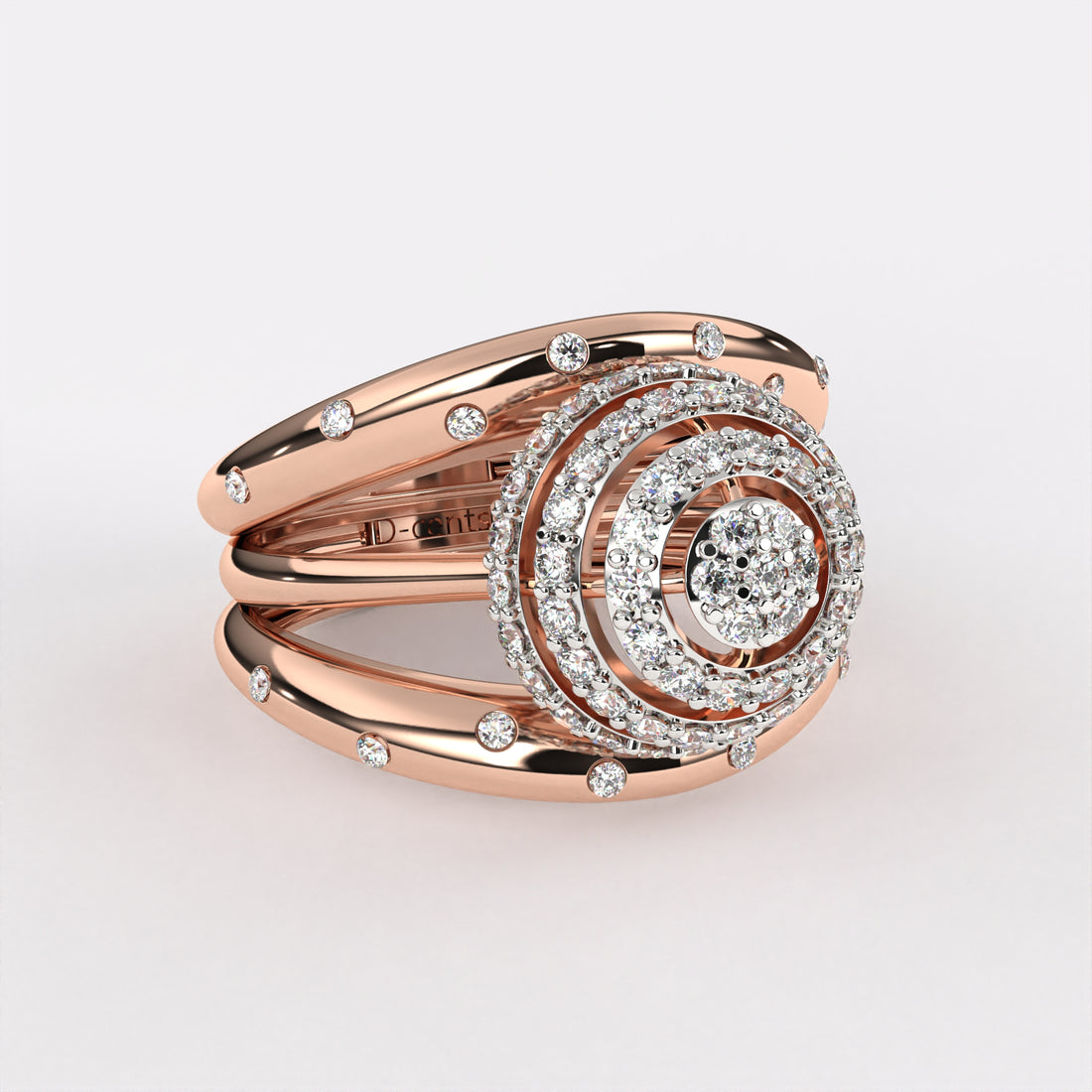 Rising Sun Diamond Ring