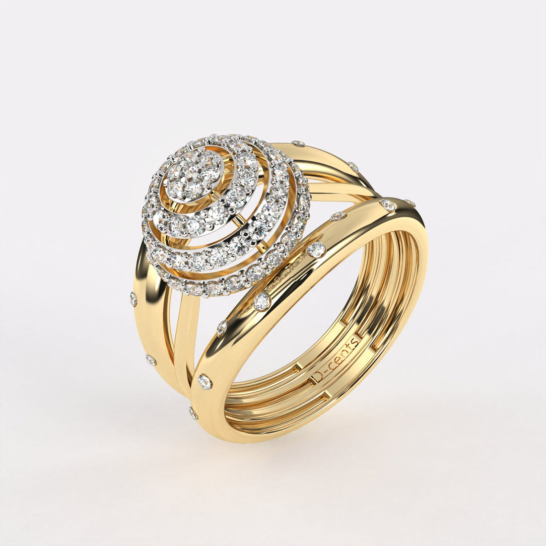 Rising Sun Diamond Ring