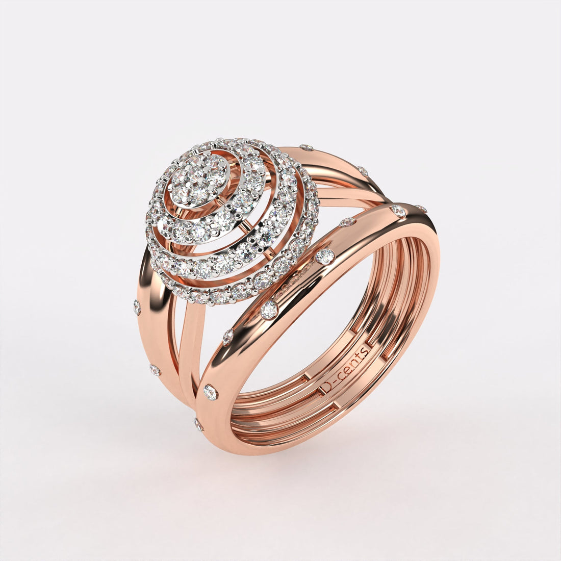 Rising Sun Diamond Ring