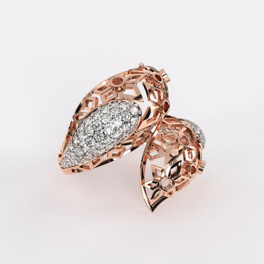 Twining bond Diamond Ring