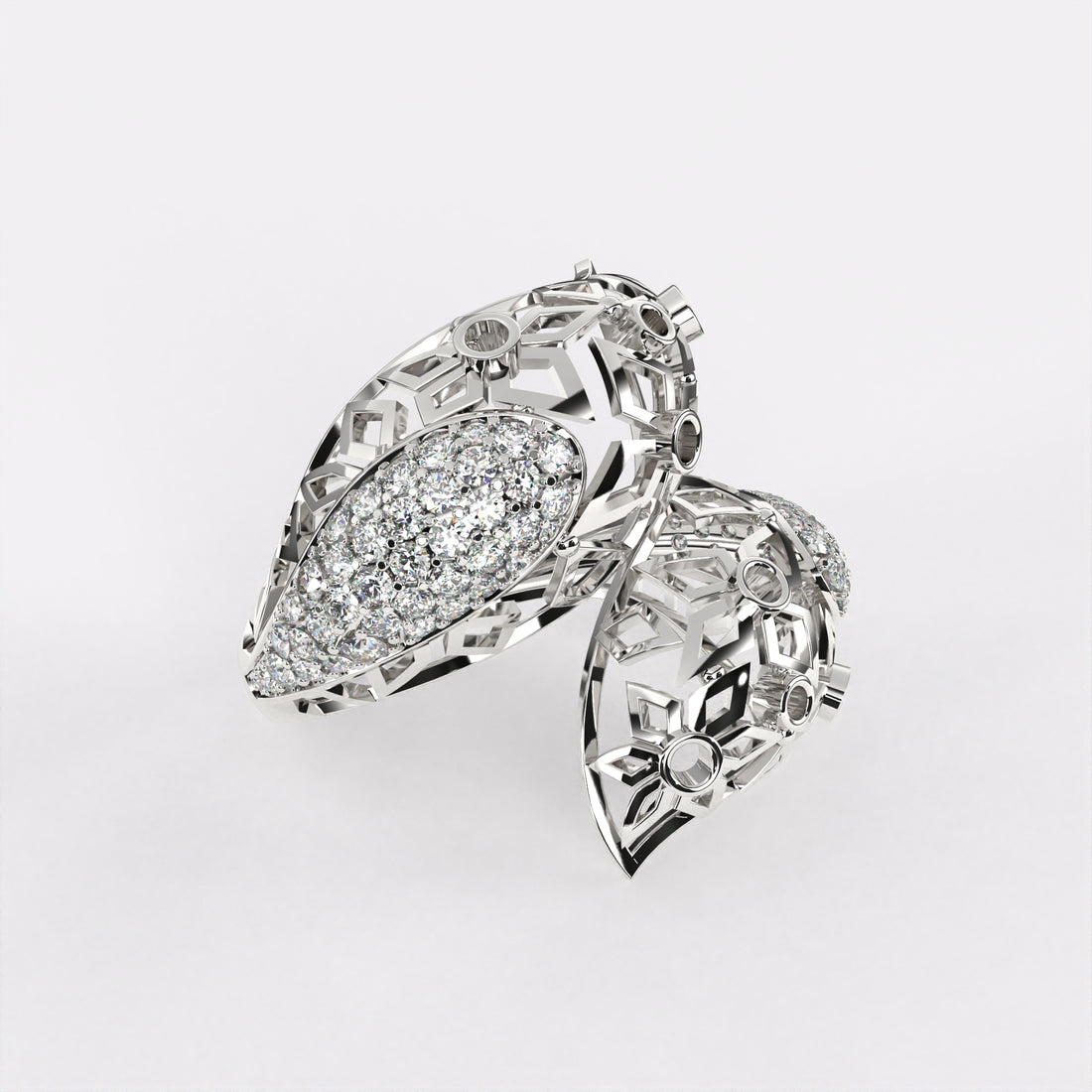 Twining bond Diamond Ring