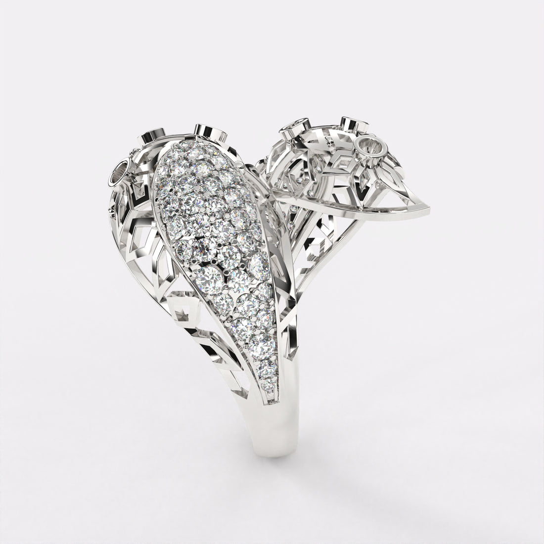 Twining bond Diamond Ring