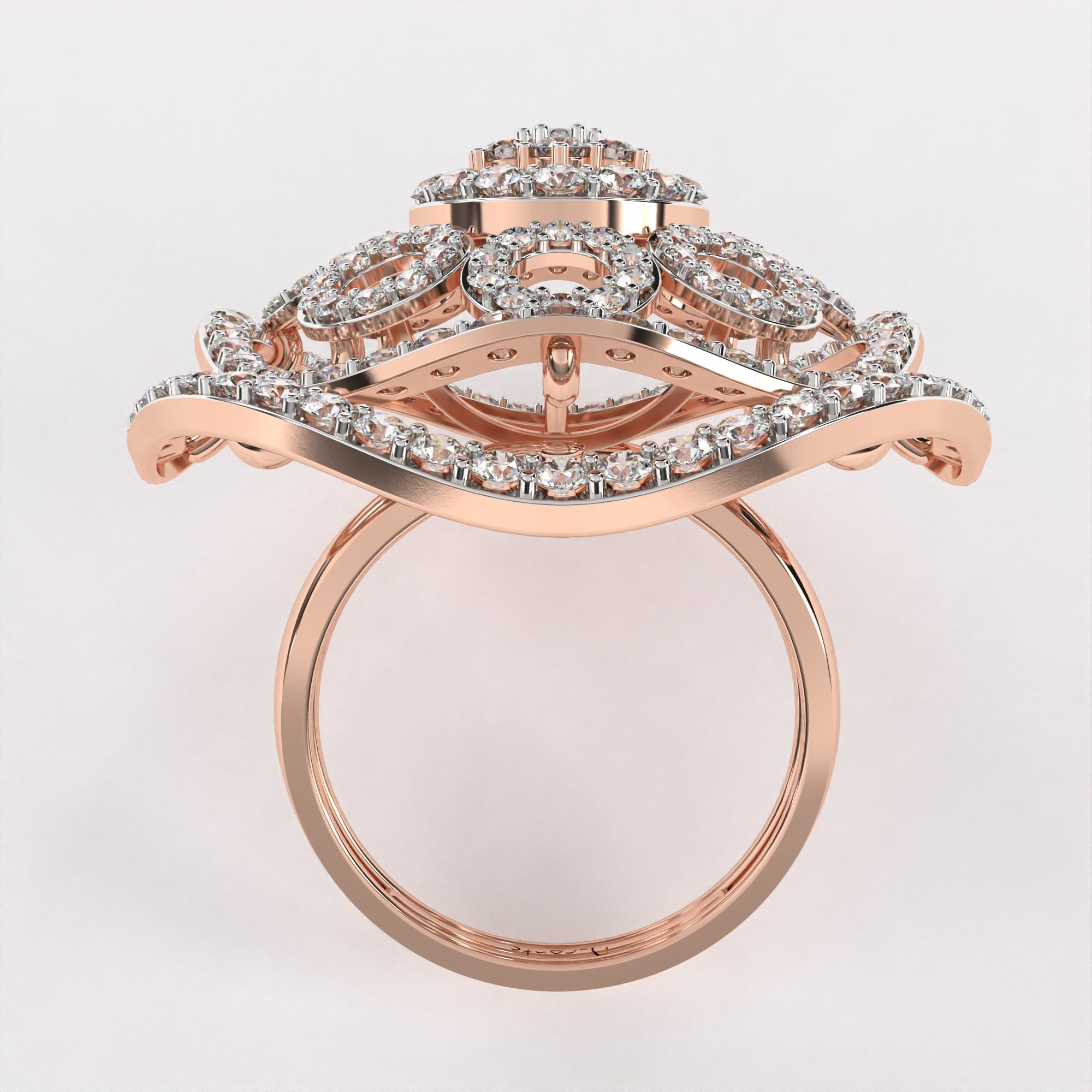 Circular wavy Diamond Ring