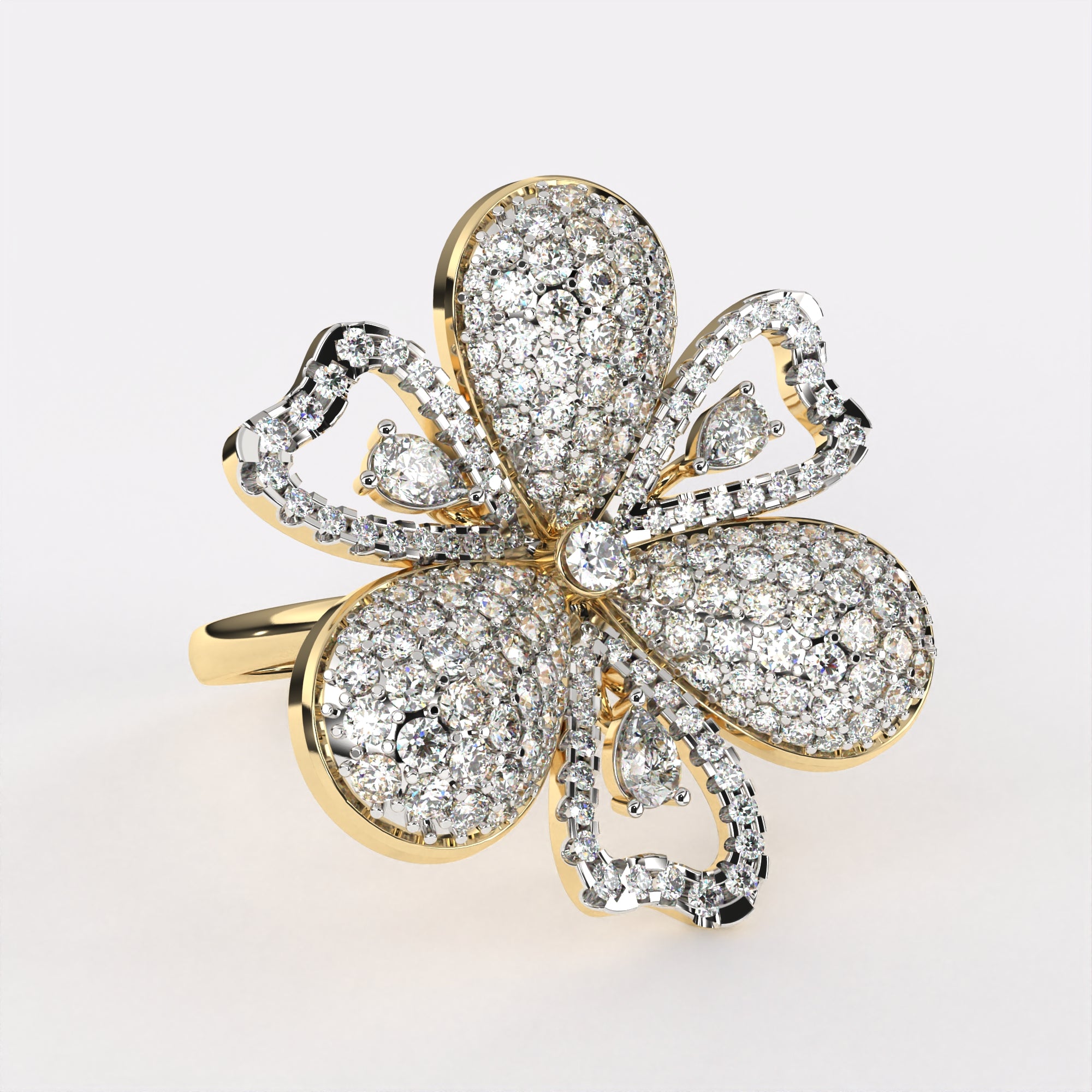 Dazzler Floral Diamond Ring