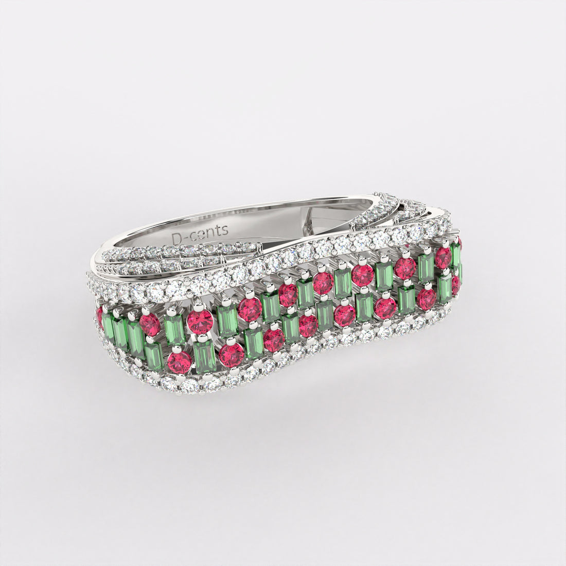 Floral Colors Diamond Ring