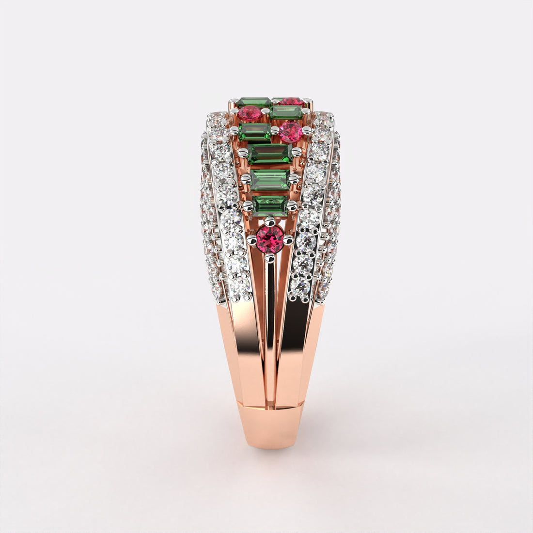 Floral Colors Diamond Ring