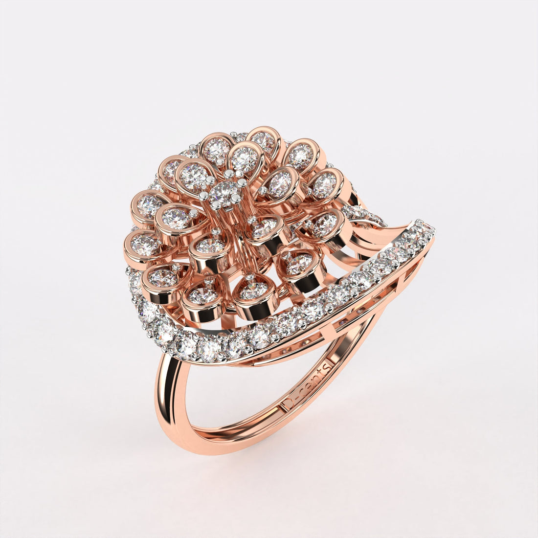 Glittering Blow Diamond Ring