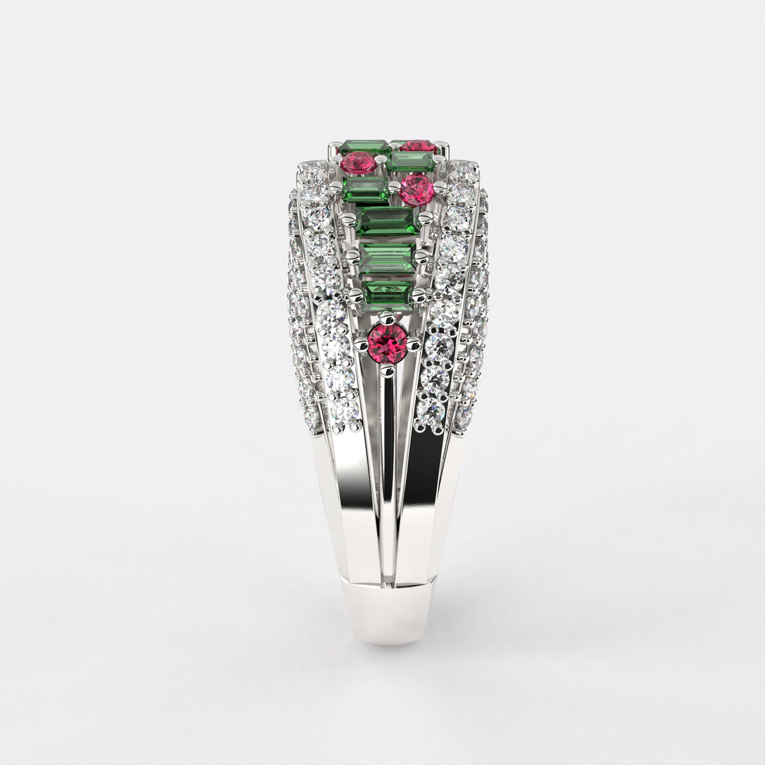 Floral Colors Diamond Ring