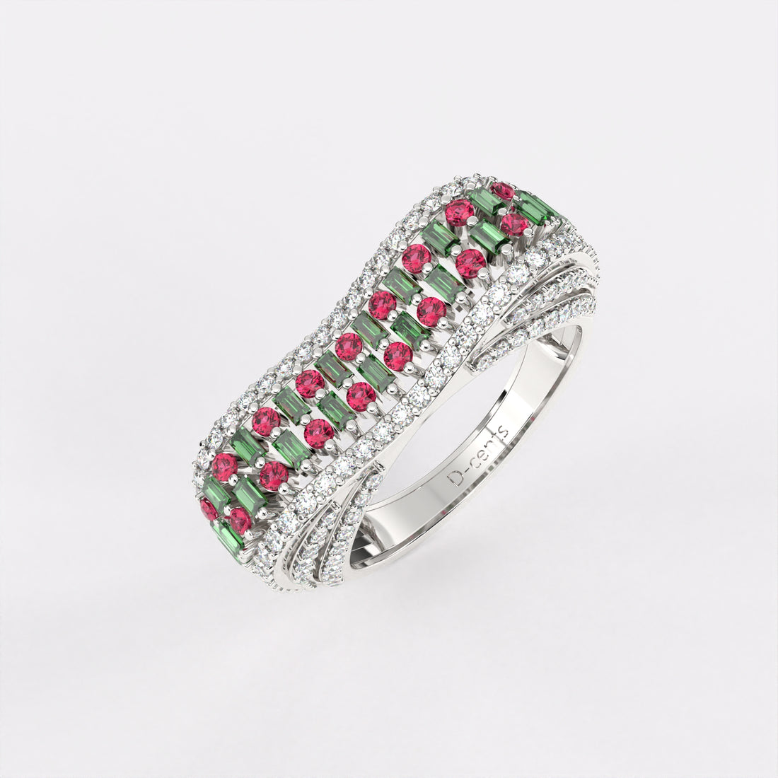 Floral Colors Diamond Ring