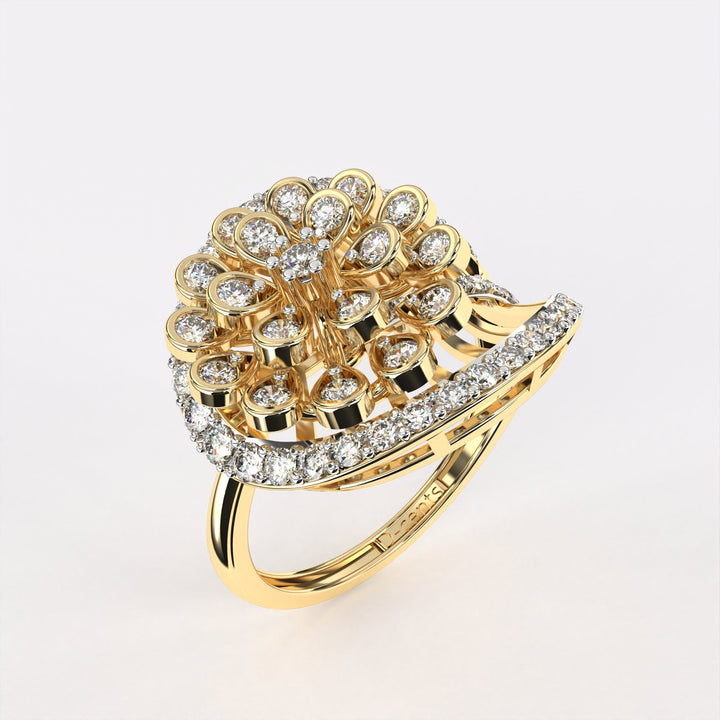 Glittering Blow Diamond Ring