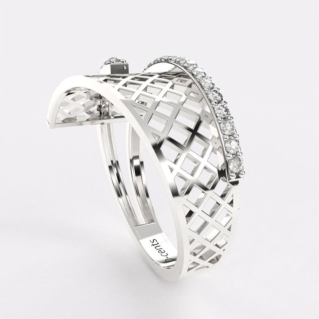 Fly Tie Diamond Ring