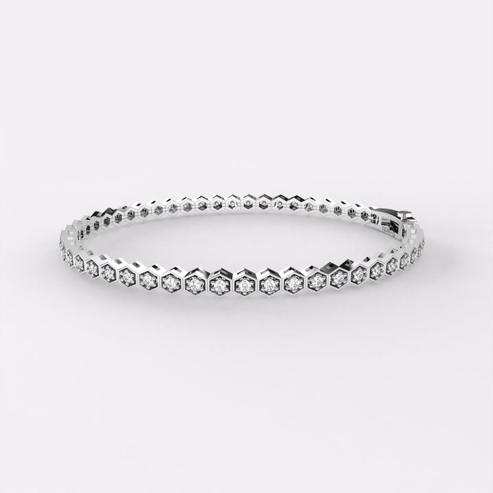 Sleek Diamond Tennis Bracelet