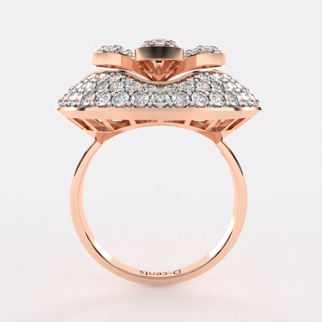 Arranged Petals Diamond Ring