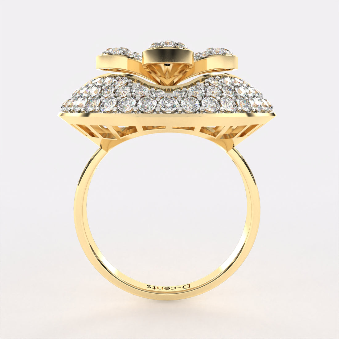 Arranged Petals Diamond Ring