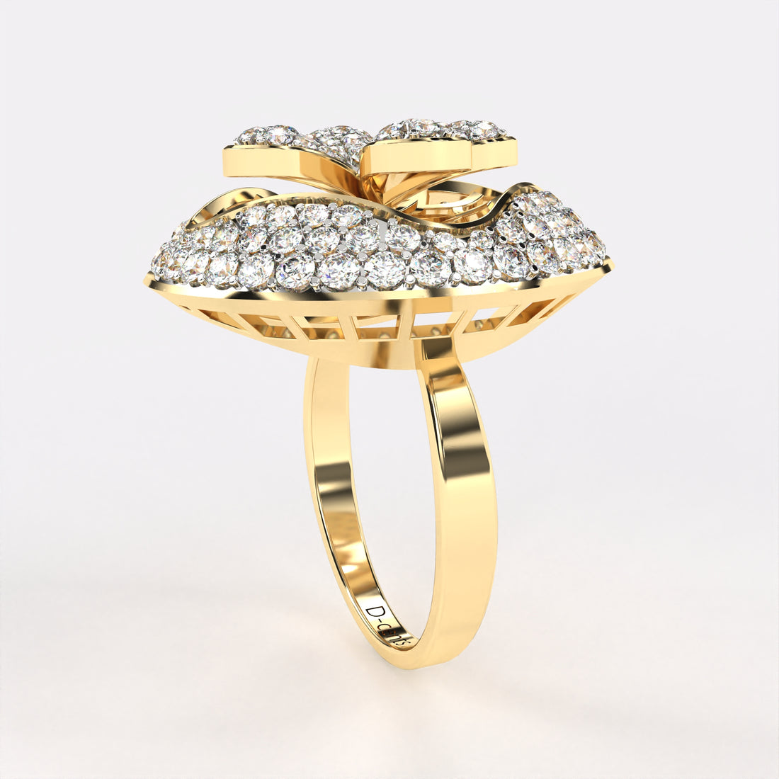 Arranged Petals Diamond Ring