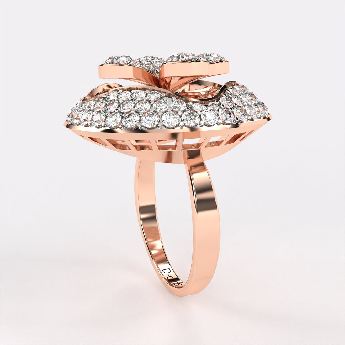 Arranged Petals Diamond Ring