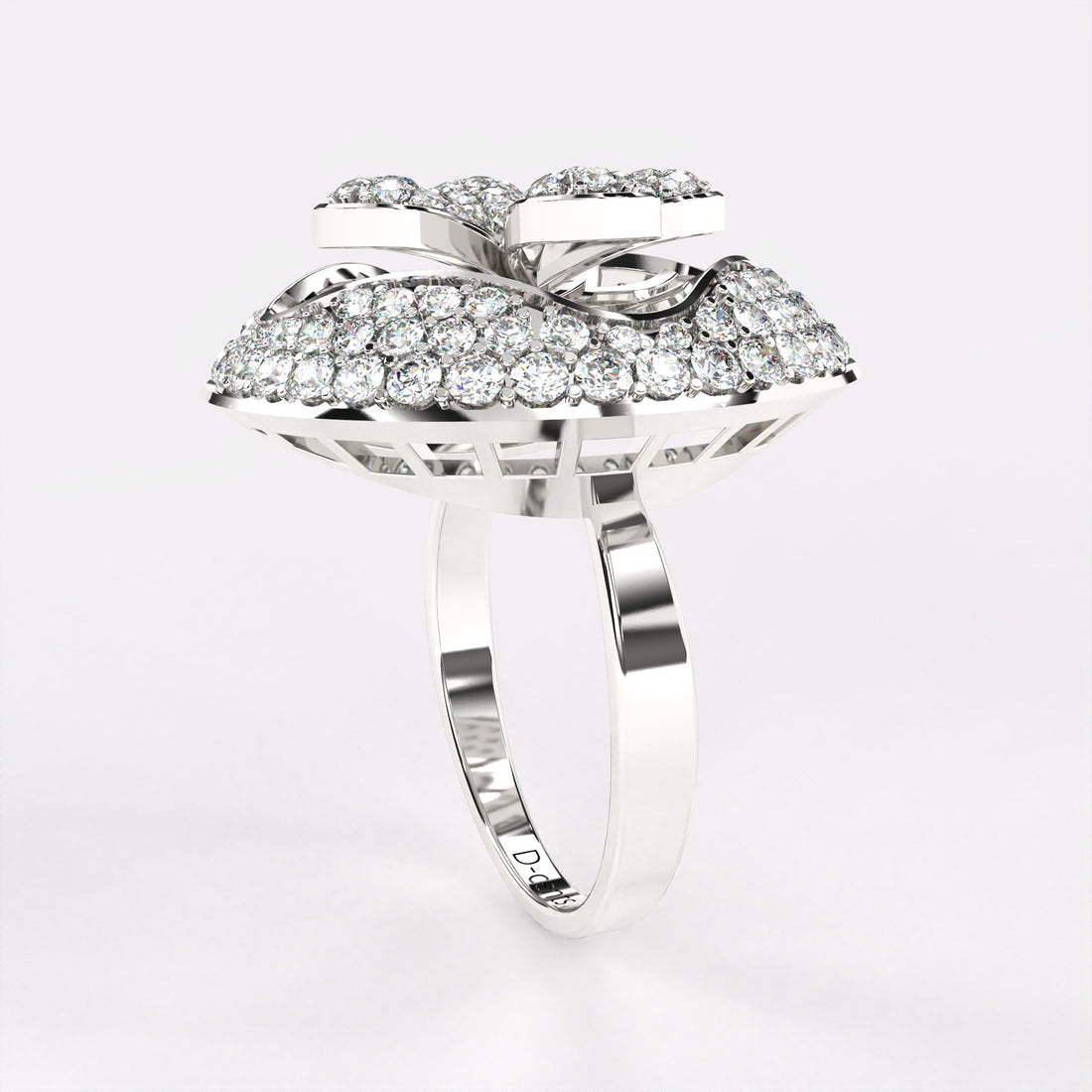 Arranged Petals Diamond Ring