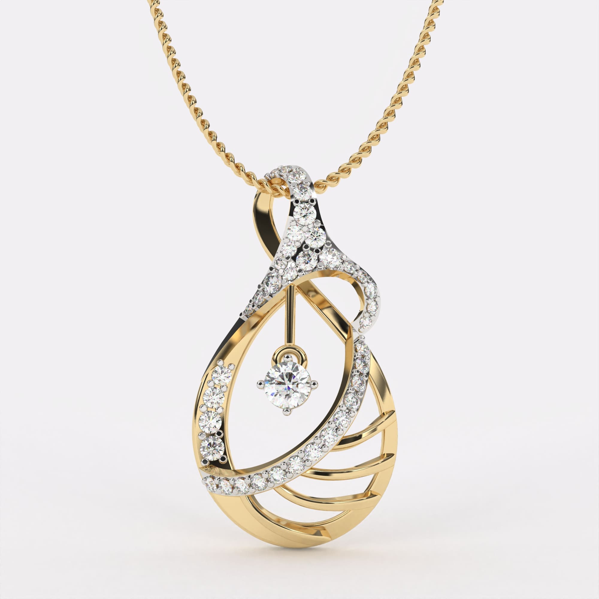Stardrop Diamond Pendant