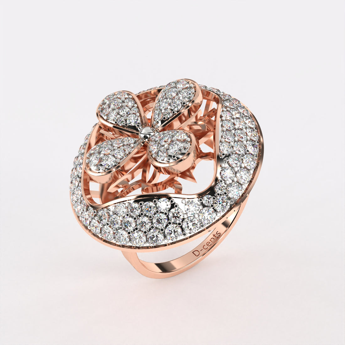 Arranged Petals Diamond Ring