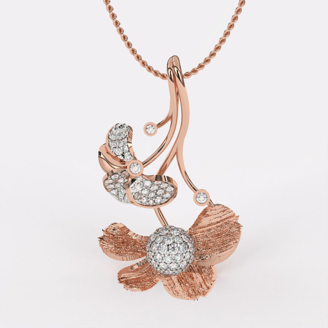 Wildflower Caprice Diamond Pendant