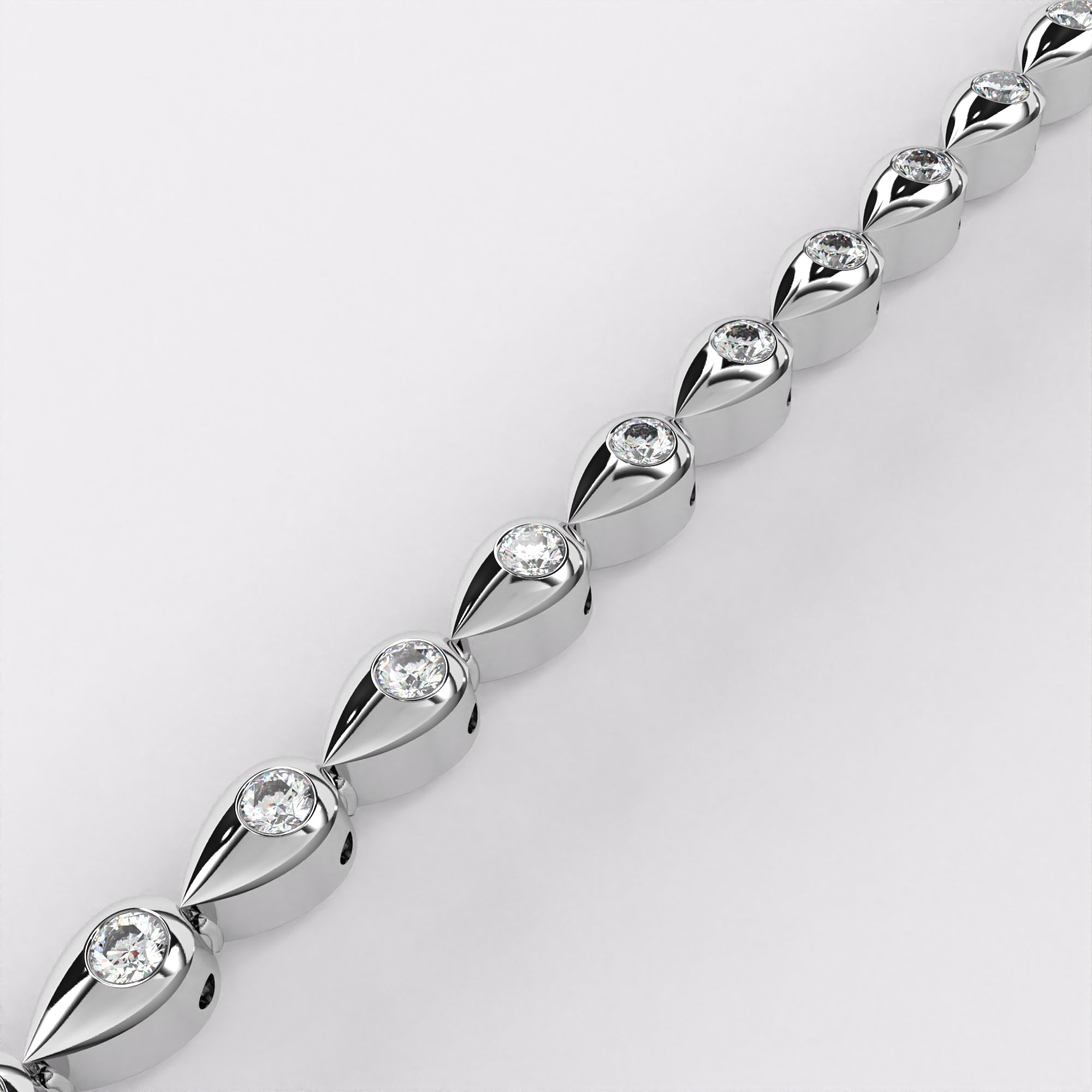 Dropping Diamond Tennis Bracelet