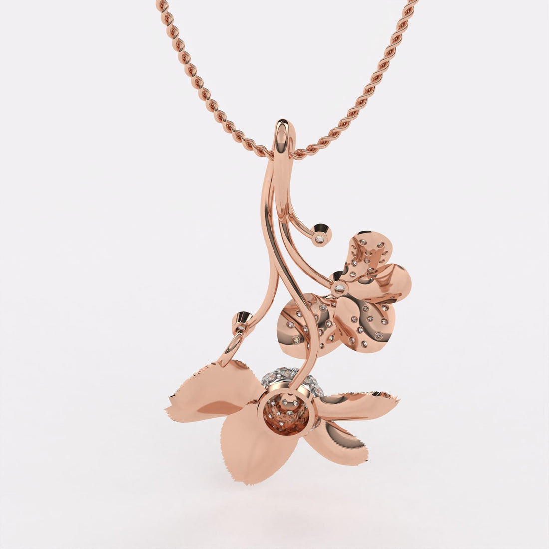 Wildflower Caprice Diamond Pendant